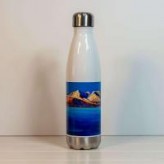 Arty Water Bottle - Arran Winter Dawn II (White)